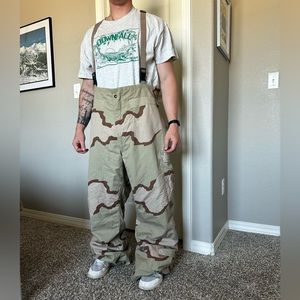 Vintage Army Issued Desert Camo Chemical Protective Overalls